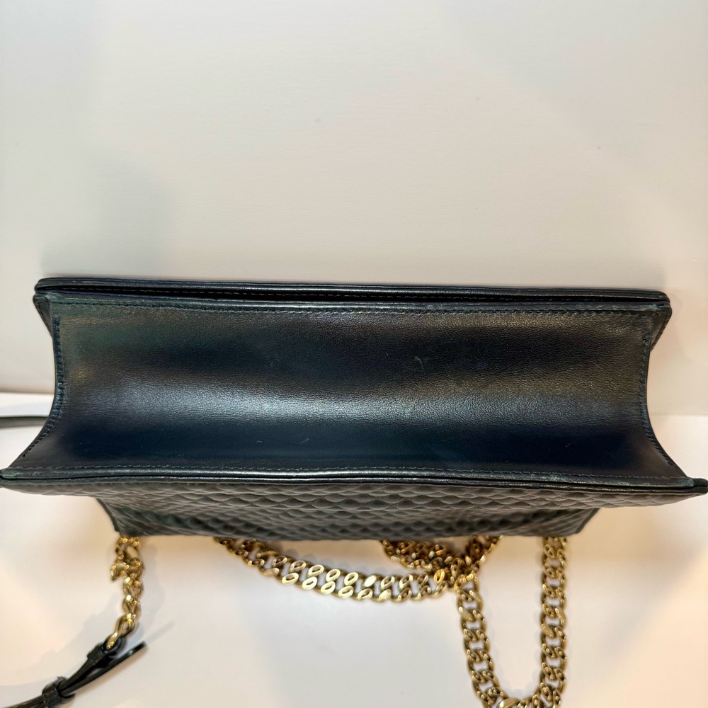 Christian Dior Diorama Medium Flap Bag W Black Embroidered Leather & Chain Strap - Picture 7 of 16